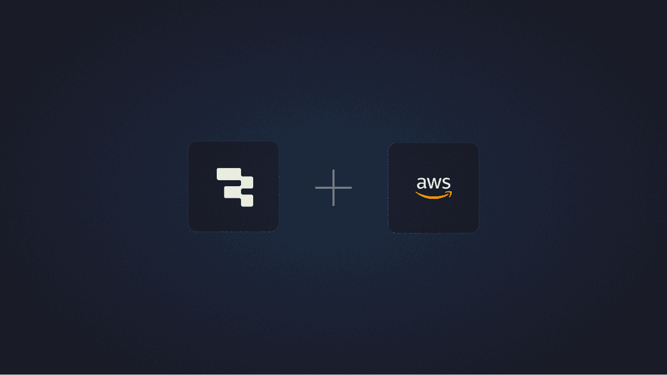 Retool logo and AWS logo with a plus sign in between.