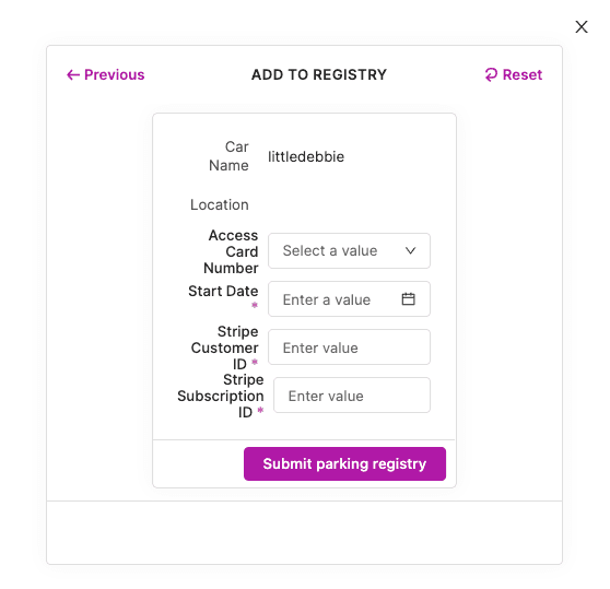 Screenshot of getaround Retool app