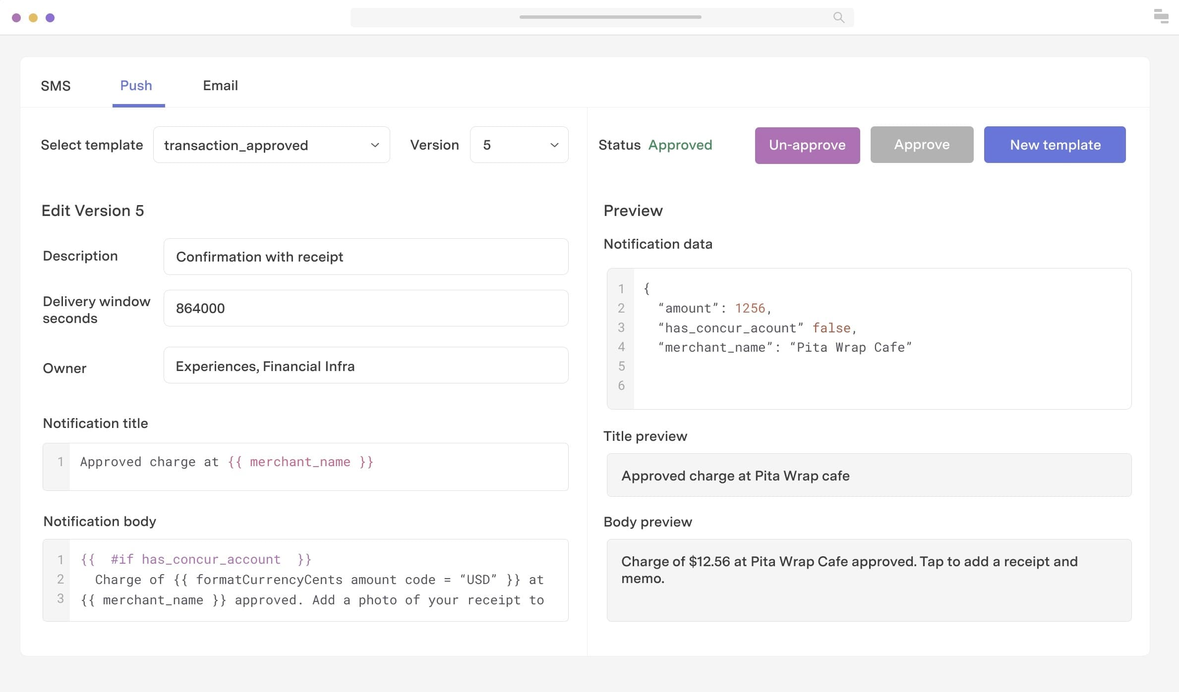 Customer notification system