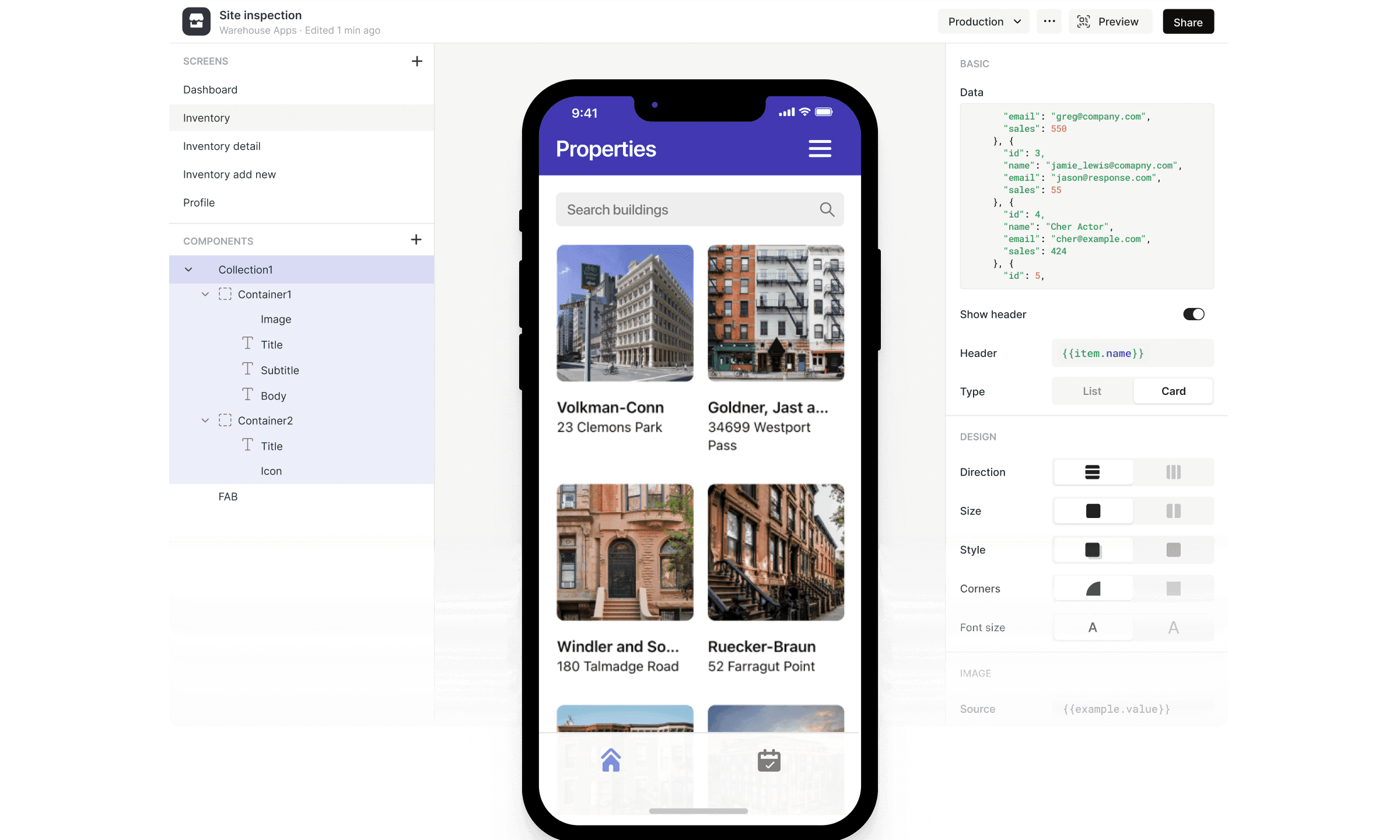 Building Inspection Mobile App
