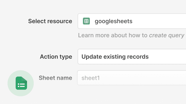 feature for Build custom applications on the Google Sheets API