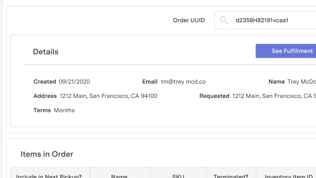 feature for Returns and exchanges processor