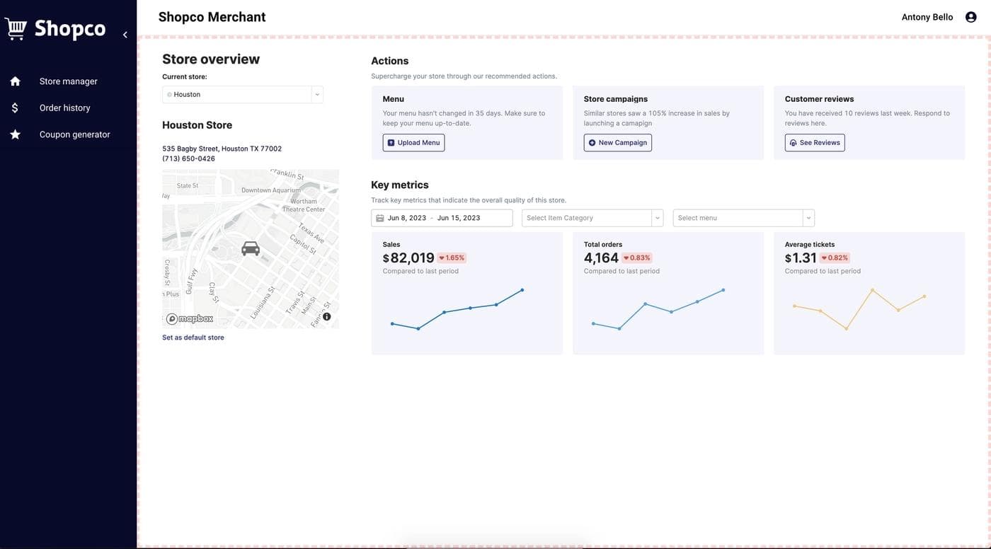 Example of an embedded Retool app within an existing portal built in React.