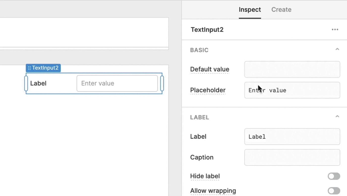 Configuring an email input from the v1 Text Input component (top) vs. the v2 Text Input component (bottom).