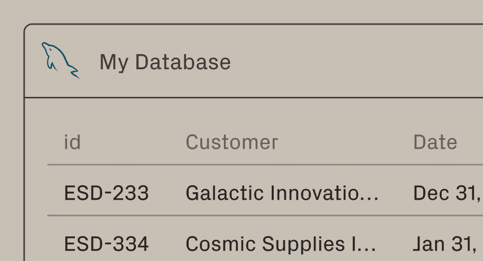 Write mock data to postgres Utility Icon