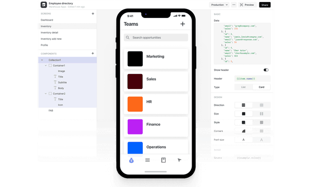 feature for Employee Directory Mobile App